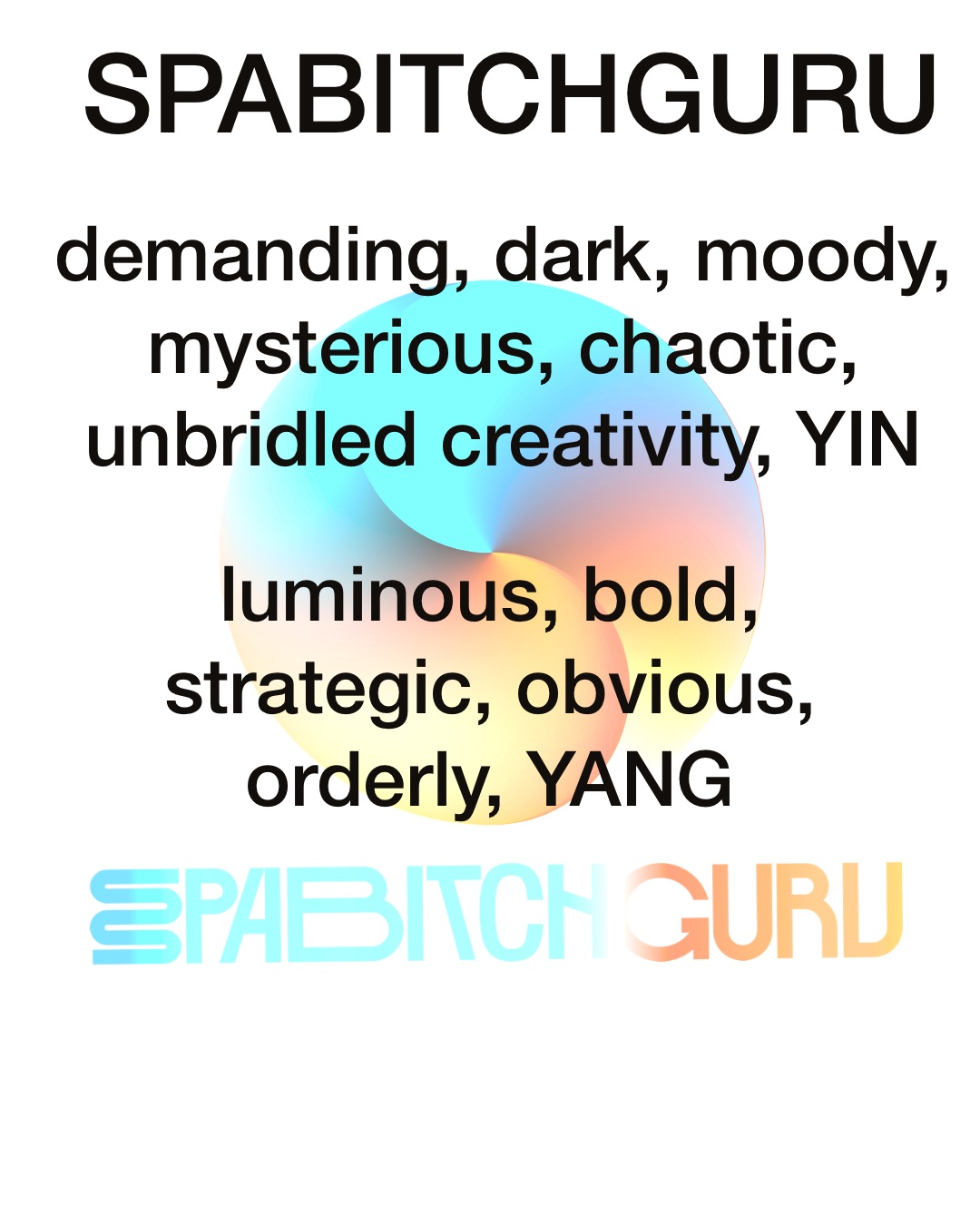 SPABITCHGURU yin and yang